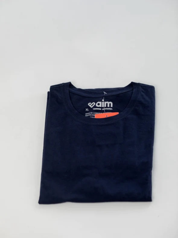 Unisex Blank Tee - Navy Blue
